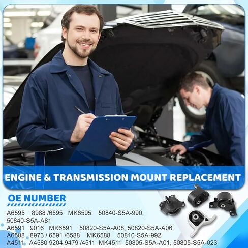 Engine Mounts Set Fits for Honda Accord 2.4L 2013-2017 After-Market Parts 1 Years Warranty, Engine Motor Mount Replace OE A65072 A65054 A65040 A65068 A65071 in Saudi Arabia