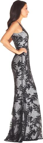 Dress the Population Women's Sharon Sequin, Maxi, Mermaid, V-Neck Gown, Pine Multi, X-Large in Saudi Arabia
