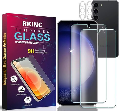 واقي شاشة [عبوة من قطعتين] لهاتف Samsung Galaxy S23+ / S23 Plus 5G، واقي شاشة من الزجاج المقسى، دعم بصمة الإصبع 0.33 مم [ضمان مدى الحياة] [خالي من الفقاعات] [مضاد للخدش] [مضاد للكسر] in Saudi Arabia