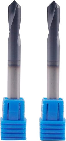 BestParts High Performance 5Pcs Solid Carbide Spotting Drill - AlTiN Coated, 90 Degree, 2 Flute, 3/16" Shank Diameter, 3/4" Flute Length, 2" Overall Length in Saudi Arabia
