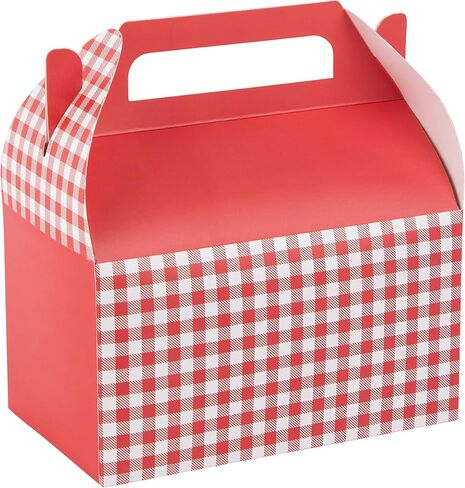 Hammont Paper Treat Boxes - (10 Pack) - Party Favors Treat Container Cookie Boxes Cute Designs Perfect for Parties and Celebrations 6.25" x 3.75" x 3.5" (Chinese) in Kuwait