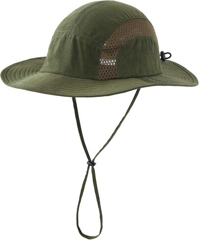 قبعة الشمس الرجالية من Home Prefer بعامل حماية من الأشعة فوق البنفسجية 50+ قبعة واسعة الحواف للحماية من الأشعة فوق البنفسجية لصيد السمك in Kuwait