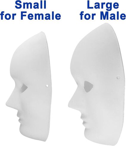 CALPALMY Paper Mache Masks - 16 Packs White Blank Cat Mask, Hand Painted Animal Half Facemasks for Party, Cosplay, Artistic Projects, Theater, Halloween, Masquerade Parties, Classroom Art in Kuwait