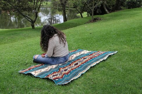 Alpaca Wool Blanket 80x45 inch: Soft, Warm, Hypoallergenic, Unique Designs– Ideal for Camping and Air Travel, Red Tones in Saudi Arabia