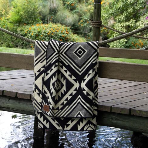 Alpaca Wool Blanket 80x45 inch: Soft, Warm, Hypoallergenic, Unique Designs– Ideal for Camping and Air Travel, Red Tones in Saudi Arabia