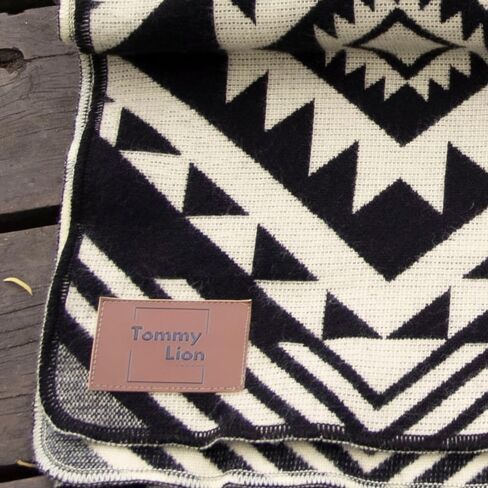Alpaca Wool Blanket 80x45 inch: Soft, Warm, Hypoallergenic, Unique Designs– Ideal for Camping and Air Travel, Red Tones in Saudi Arabia