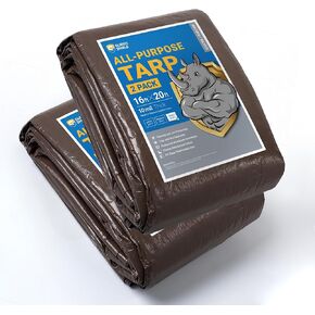 GUARD SHIELD Heavy Duty Tarp 10x12 Feet Green Multi Purpose Thick Waterproof Poly Tarp Cover 10mil