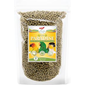 Scenic Mix Paradise Bird Food | Conure, Eclectus, Caique, Amazon Parrots | Formulated Diet | Apple and Corn | 2 Pound Bag (2 LB)