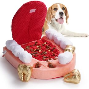 Nocciola Interactive Teeth Dog Toys – Enrichment Puzzle Funny Toys for Small to Large Dogs, Non-Slip Hide and Seek Dog Toys to Keep Dogs Busy