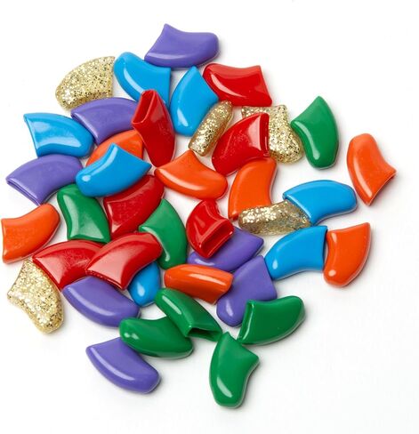 Soft Claws Nail Caps for Dogs w/Non-Slip Design (4-6 Month Supply) - Dog Nail Covers Protect Floors & Furniture, Pet Safe - Fourth of July (Red, Blue & Gold Sparkle), X-Large (Pack of 40) in Saudi Arabia