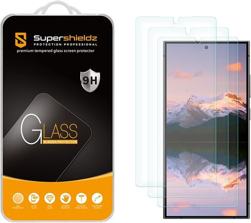 Supershieldz (3 عبوات) مصمم لهاتف Samsung Galaxy S22 5G واقي شاشة من الزجاج المقوى، [غير مناسب لهاتف S22 Ultra] مضاد للخدش، خالٍ من الفقاعات in Kuwait