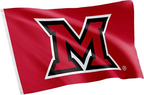 Desert Cactus Miami University (OH) Flag RedHawks Flags Banners 100% Polyester Indoor Outdoor 3x5 (Style A) in Saudi Arabia