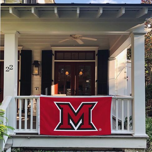 Desert Cactus Miami University (OH) Flag RedHawks Flags Banners 100% Polyester Indoor Outdoor 3x5 (Style A) in Saudi Arabia