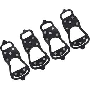 PATIKIL Ice Cleats, Snow Traction Cleat Anti Slip 8-Studs Silicone Crampons Gripper Spikes Claw for Shoes and Boots in Saudi Arabia