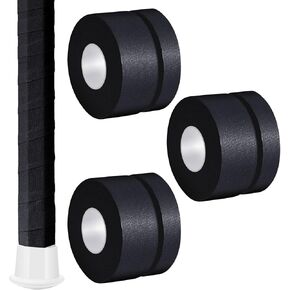 12 Rolls 30 ft Lacrosse Tape 1 Inch and 1/2 Inch Non Pre Cut Lacrosse Stick Tape Cotton Sweat Absorbent Lacrosse Tape for Stick (Black, White)