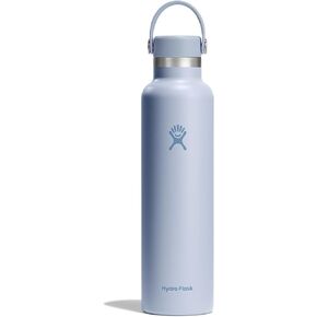 Hydro Flask Stainless Steel Standard Mouth Water Bottle with Flex Cap and Double-Wall Vacuum Insulation