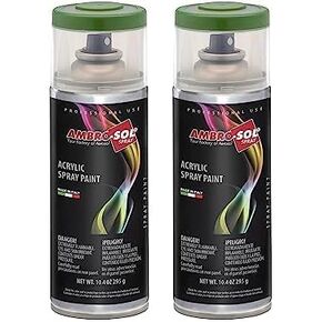 Ambro-Sol V400PAST6 Multi-Purpose Acrylic Spray Paint, Paint for indoor and outdoor, Suitable for Multiple Surfaces, NET WT. 10.40 OZ. 400ml, Recyclable Tin Plate Spray Can, Matt Black