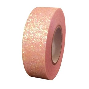 Iridescent Pink Glitter Washi Tape Decorative Craft Self Adhesive Stick On Sticky Glitter Trim