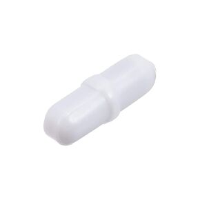 MECCANIXITY Magnetic Stirrer Mixer Stir Bar Rod 100mm(4") x10mm with Ring Shape Coating Magnet White for Laboratory