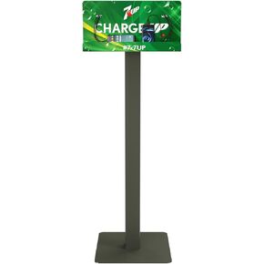 Custom Graphic Free Standing Cell Phone Charging Station | Multi-Device Retail Kiosk with 8 Charger Ports | Compatible with Apple iPhones, iPads, Samsung, Android, Tablets and More!