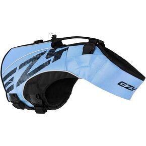 EzyDog DFD X2 Dog Life Jacket, Grab Handle, Reflective Trim - Large, Yellow in Saudi Arabia