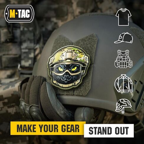رقع M-Tac Morale الفريدة - رقع PVC للسترات وحقائب الظهر والقبعات - رقعة الرموز الأمريكية العسكرية التكتيكية UA USA مع دعامة تثبيت بخطاف (كائن فضائي يتوهج في الظلام) in Kuwait