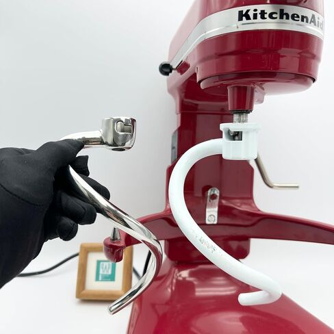 خطاف العجين الحلزوني من الفولاذ المقاوم للصدأ QAP يناسب رأس إمالة KitchenAid 4.5 5QT in Kuwait