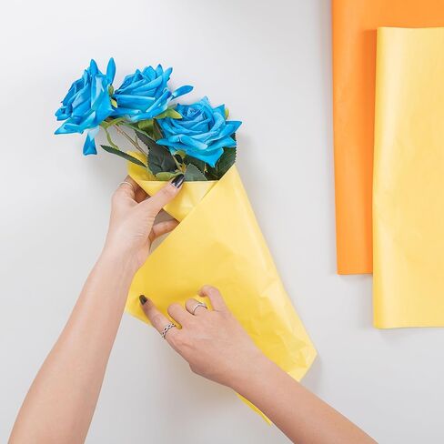 Multi Color Gift Tissue Pack of 100 Sheets Tissue Paper 20x26 Inch | 25 Colors x4 Sheets | Premium Quality Bold Colored Tissue Paper for Birthdays, Holidays, and All Occasions in Kuwait