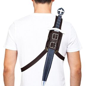 Sword Sheath Back Strap Back Sword Holster Warrior Back Sword Holster Medieval Armor Shoulder Back Sheath Frog Holder Crossbody, Medieval Retro Sword Shoulder Back Sheath Holder in Kuwait