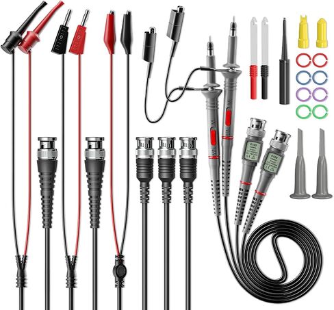 Goupchn HDP50 High Voltage Differential Active Probe 1400V 100MHz 50X/500X Attenuation Rate Oscilloscope Probe Kit with Accessories in Saudi Arabia