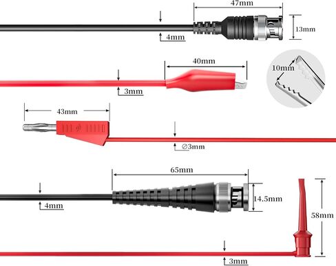 Goupchn HDP50 High Voltage Differential Active Probe 1400V 100MHz 50X/500X Attenuation Rate Oscilloscope Probe Kit with Accessories in Saudi Arabia