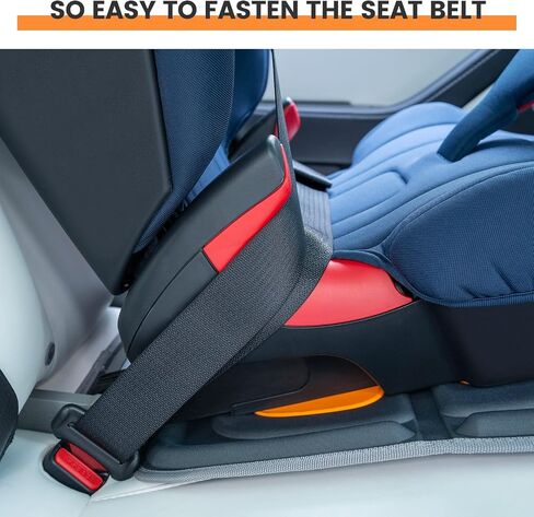 HEYTRIP Car Seat Protector, 2 Packs, Rear-Facing/Forward Facing Car Seat Mat for 0~12 Years Old Children, Waterproof, Easy Cleanup, Non-Slip, Fit Most Car Seats(Black Blue) in Saudi Arabia