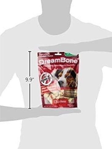 DreamBone Mini Chew، كافئ كلبك بمضغ مصنوع من اللحوم الحقيقية والخضروات 50 قطعة in Kuwait