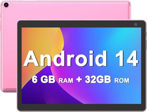 COOPERS Android Tablet 10 inch, 6GB RAM+32GB ROM Computer Tablets Support 1TB Expand, 1280 * 800 IPS Touch Screen, 1.8Ghz Quad-core Processor, WiFi Bluetooth, 8MP Camera, 6000mAh Battery Tableta in Kuwait