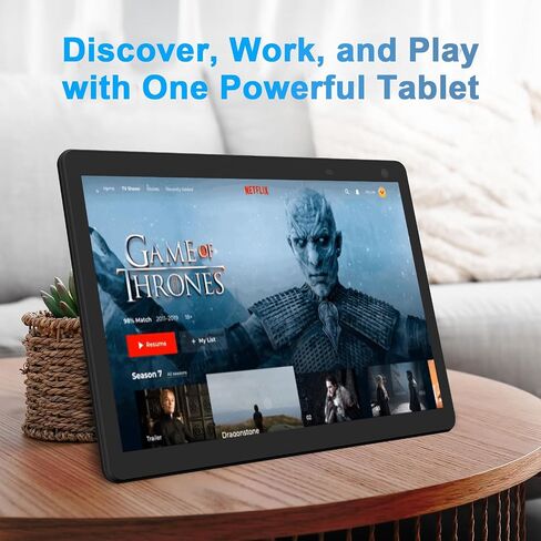 Android Tablet, 10 inch Tablets, 2GB+32GB Computer Tablet Support 512GB Expand, 2MP + 8MP Camera, IPS Screen, WiFi, Bluetooth, 6000mAh, Google GMS Certified Tableta Black in Saudi Arabia