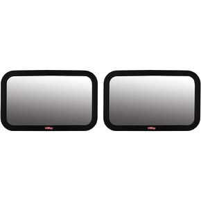 Nuby Adjustable Backseat Baby Mirror with Swivel Base for Easy Viewing, Quick Install, Shatter Resistant, Black