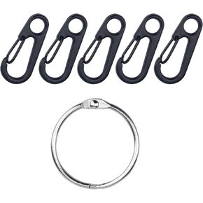 SWATOM Small Mini Carabiner Clip Tiny Spring Snap Hook Keychains Micro Carabiners for Paracord EDC Alloy Key Rings Outdoor Hiking Fishing Camping Backpack Accessories in Kuwait