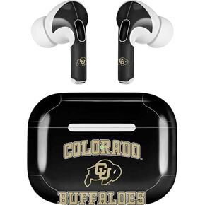 غلاف صوتي من Skinit متوافق مع Apple AirPods Pro (الجيل الثاني، 2022) - تصميم CU Colorado Buffaloes مرخص رسميًا in Kuwait