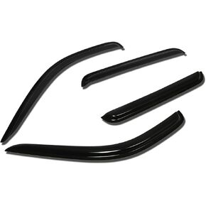 Auto Dynasty Compatible with Dodge Grand Caravan/Chrysler Town & Country 2pcs Window Vent Visor Deflector Rain Guard (Dark Smoke)