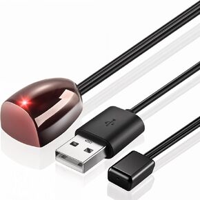 Herfair IR Repeater Extender IR Emitter Receiver Kit Infrared Remote Control Transmitter Extension Cable USB Powered IR Blaster System Set (10ft, Extended Range: 49ft)