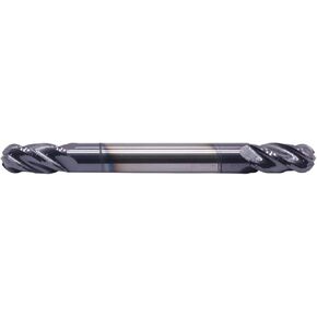 High Performance Solid Carbide Ball Nose End Mill - Double End - AlTiN Coated, 4 Flute, 30 Degree Helix, 3/8" Cutting diameter, 3/8" Shank diameter, 9/16" Length of Cut, 2-1/2" Overall Length in Kuwait