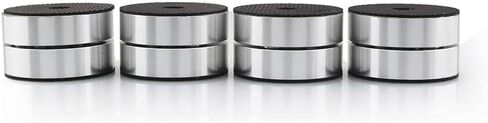Tertullus 4 Pcs Speaker Isolation Feet Anti Vibration Pads with Stainless Steel Ball Speaker Pad Stand 39mm×24mm Aluminum Absorb Shock for Audio Speaker Amplifier HiFi Equipments(Black)… in Saudi Arabia