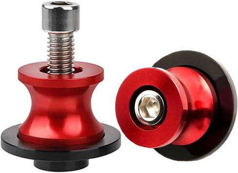 قطعتان من بكرات ذراع متأرجحة للدراجات النارية M8 X1.5، تناسب Kawasaki Z900 Z800 B.M.W S1000/R/RR سوزوكي SV650 V-strom 650 Bandit GSF 600 650 1200 1250 DL650 DL1000 (أسود) in Kuwait