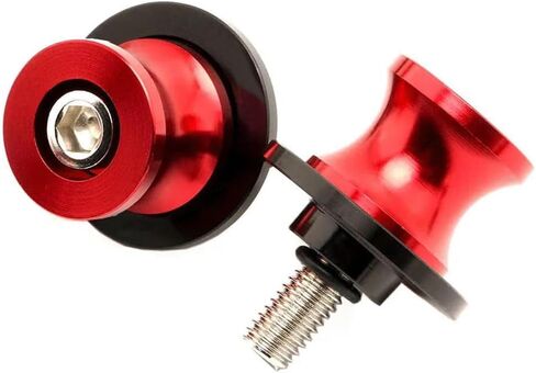 قطعتان من بكرات ذراع متأرجحة للدراجات النارية M8 X1.5، تناسب Kawasaki Z900 Z800 B.M.W S1000/R/RR سوزوكي SV650 V-strom 650 Bandit GSF 600 650 1200 1250 DL650 DL1000 (أسود) in Kuwait