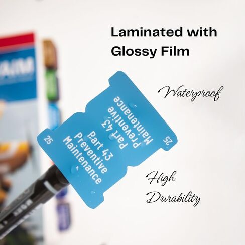 علامات تبويب FAR AIM 2024، FAA لرخصة الطيار الخاص - VFR، 100 قطعة من علامات التبويب المرمزة بالألوان إجمالاً مع 10 قطع من علامات تبويب الفهرس الفارغة و450 ملصقًا منقطة ملونة (الكتاب غير متضمن) in Kuwait