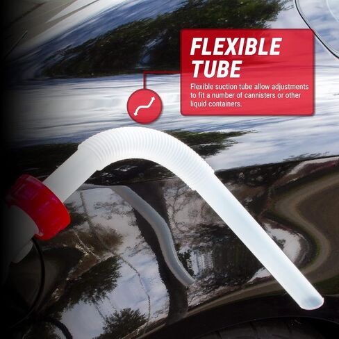 مضخة سيفون يدوية محمولة مقاس XL من TERA PUMP/مضخة علبة غاز XL، 3.2 جالون في الدقيقة، 1X محول علبة غاز للغاز/الديزل/الديزل /E85 والمزيد in Kuwait