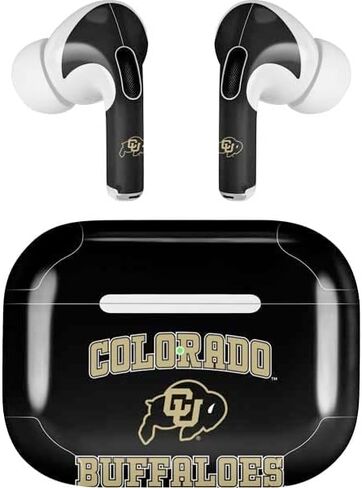 غلاف صوتي من Skinit متوافق مع Apple AirPods Pro (الجيل الثاني، 2022) - تصميم CU Colorado Buffaloes مرخص رسميًا in Kuwait
