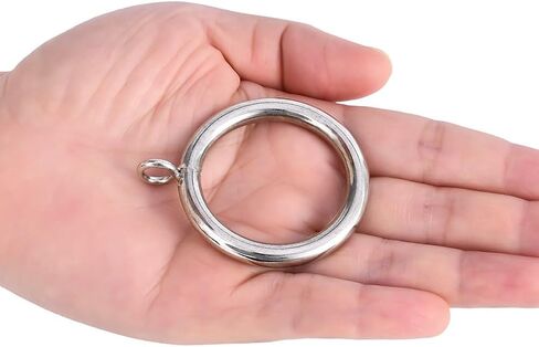 Thick Metal Curtain Rings,1.5-Inch Inner Diameter, 0.24-Inch Wire Diameter Fit up 1.2-inch Rod (Black-40pcs) in Saudi Arabia