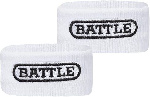 أحزمة ذراع سميكة لكرة القدم من Battle Sports - أربطة معصم لكرة القدم، أربطة عالية الأداء مع مادة فائقة النعومة للتخلص من العرق والحفاظ على جفاف اليدين - تتضمن شريطين للمعصم in Saudi Arabia