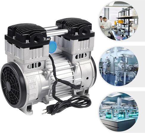 Oil-Free Silent Vacuum Piston High Flow Air Pump Small Diaphragm Mute Pump 5A 200L / Min- 2A100L/ Min 110V (110V 1100W) in Saudi Arabia